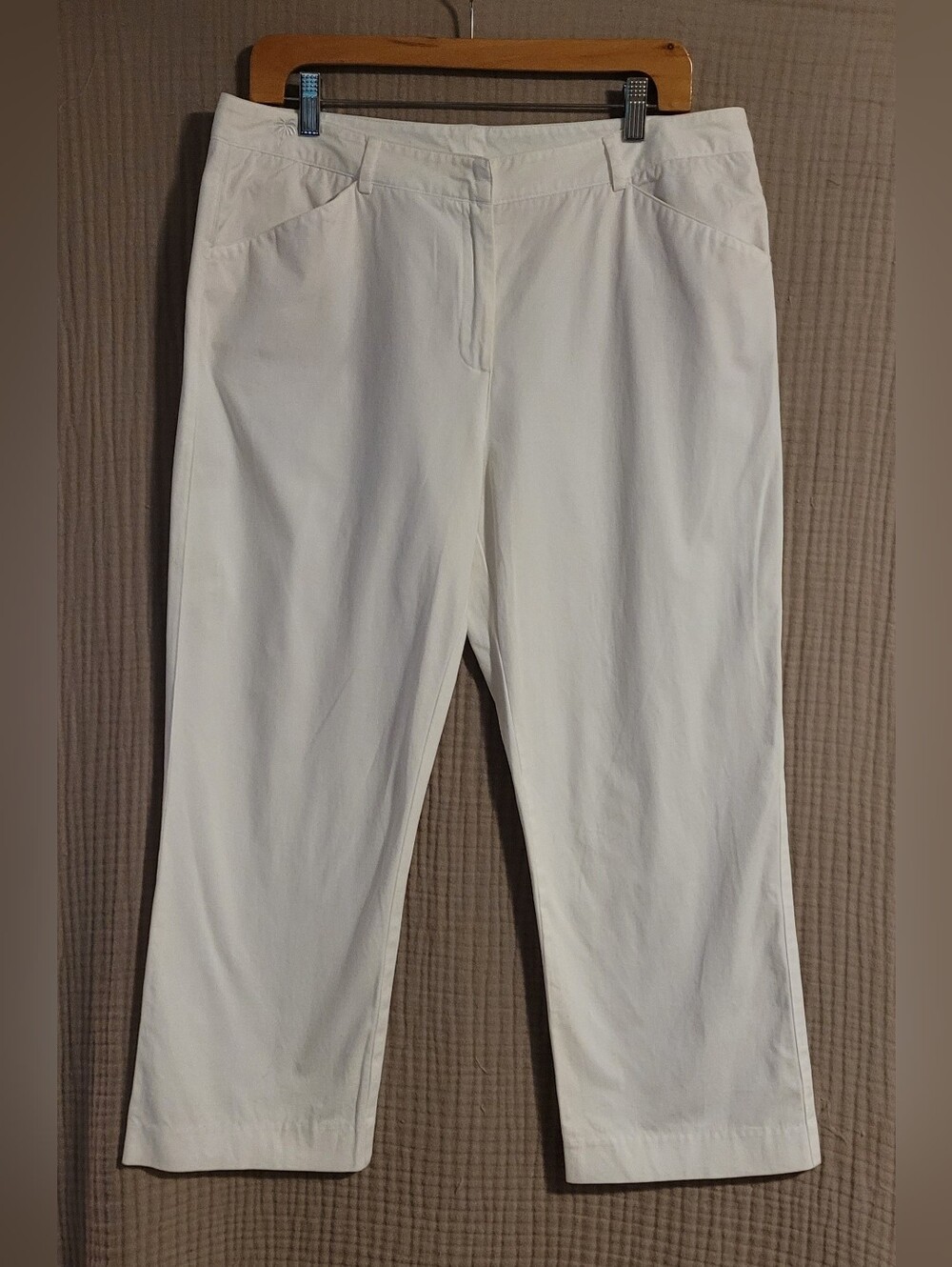 ​Lilly Pulitzer Vintage White Cropped Chino Pants Size 12